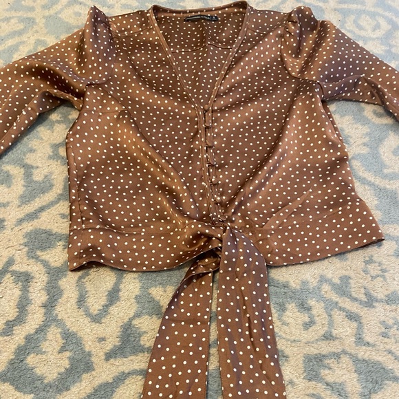 Abercrombie and Fitch Brown Blouse - Picture 4 of 13